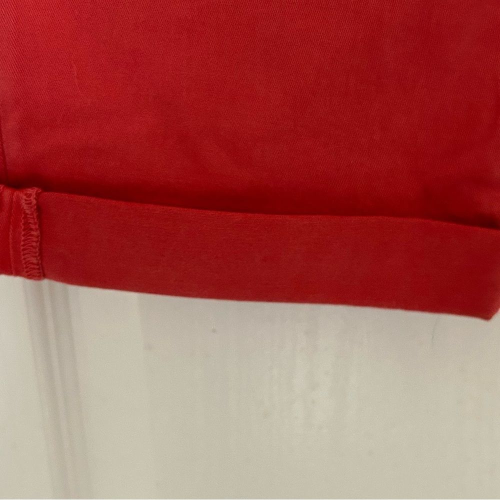 Anthropologie Cropped Ankle Pants in Coral Red - Picture 5 of 15